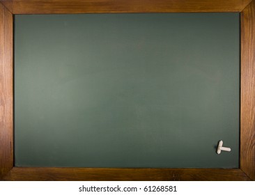 A Blank School Chalkboard. With Copy Space For Your Text Or Desing