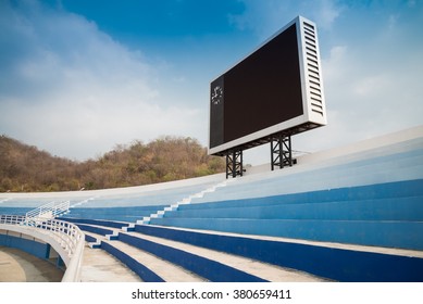 Blank Scoreboard In Outdoor Stadium