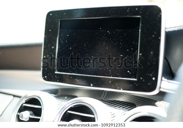 Blank Screen on Car with\
Dust