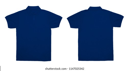 Blank Shirt Color Navy Front Back Foto de stock 1147025342 | Shutterstock
