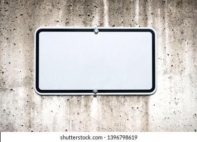 Blank Sign On Wall Mock-up -  Parking Spot Sign Mockup