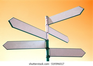 Blank Sign Post