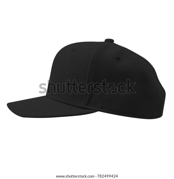 Download Blank Snapback Baseball Hat Cap Black Stock Photo (Edit ...