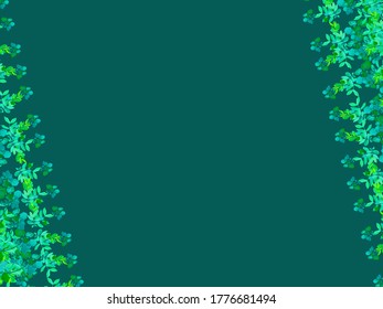 blank space with leave background for presentation 