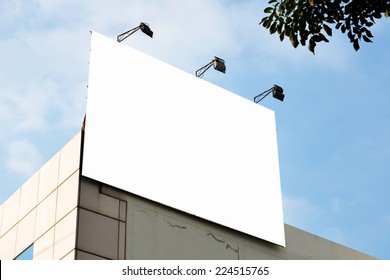 Blank Square Advertising Billboard