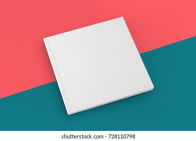 Blank Square Cover Book Template.