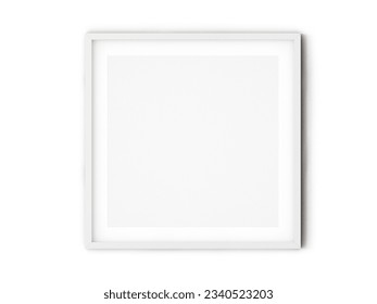 blank square frame mockup with white background - Shutterstock ID 2340523203