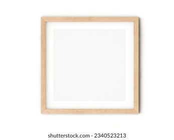 blank square frame mockup with white background