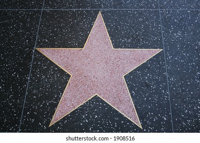 Blank Star On The Hollywood Walk Of Fame