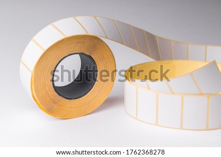 Blank sticky label  roll for thermal transfer printing
