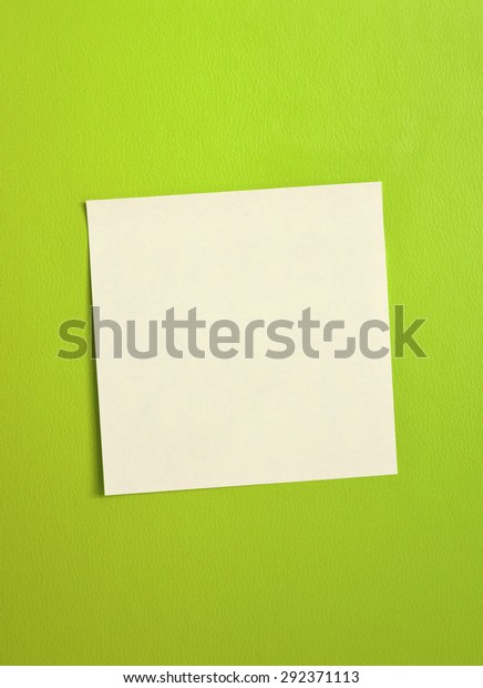 Blank Sticky Note On Green Background Stock Photo 292371113 | Shutterstock