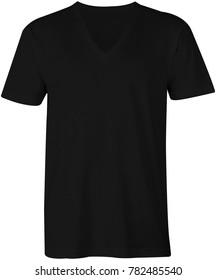 plain black v neck shirt