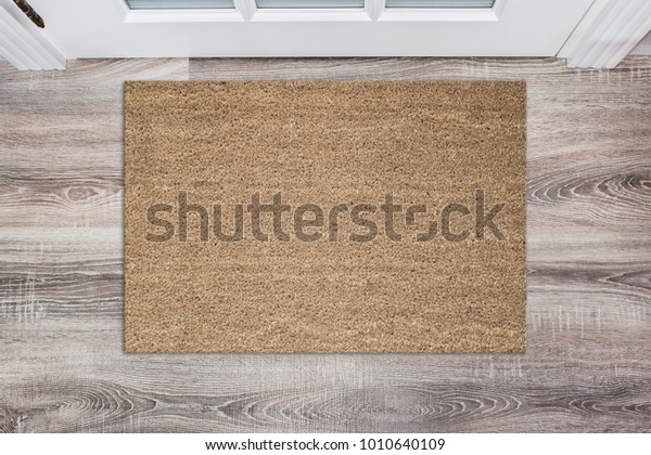 Blank Tan Colored Coir Doormat Before Stock Photo Edit Now