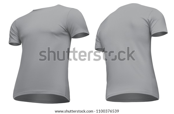 Download Blank Template Men Grey Tshirt Short Stockfoto (Jetzt ...