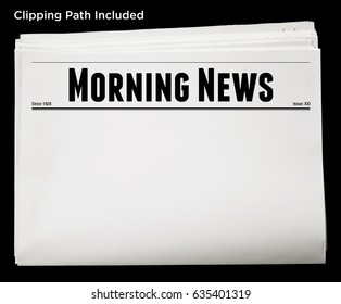 Blank Template For Morning Newspaper.