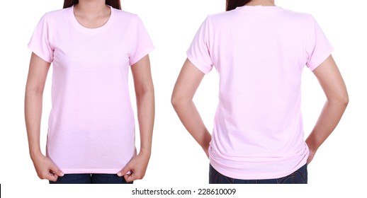 pastel pink t shirt