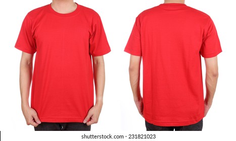 Download Red T-shirt Front and Back Images, Stock Photos & Vectors | Shutterstock