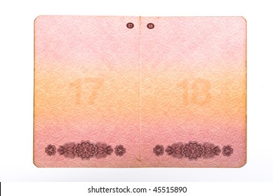 Blank USSR  International Passport Pages