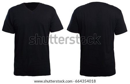 Download Blank Vneck Shirt Mock Template Front Stock Photo (Edit ...
