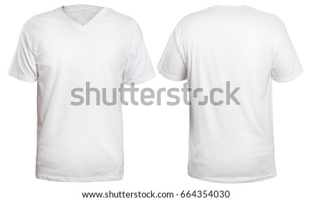 Download Blank Vneck Shirt Mock Template Front Stock Photo (Edit ...