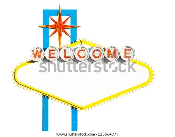 Blank Welcome Las Vegas Neon Sign Stock Photo 123564979 | Shutterstock