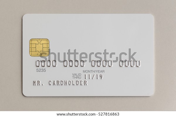 Blank White Bank Credit Card On Stock Photo 527816863 | Shutterstock