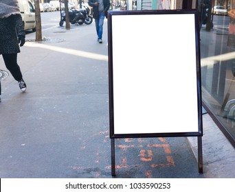 Blank White Billboard Aframe Sign