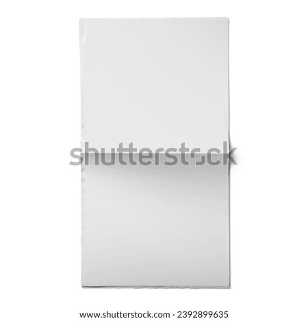 Blank white broadsheet for mockup design.