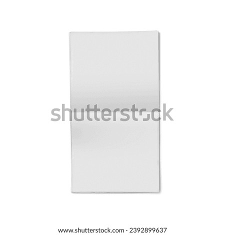Blank white broadsheet for mockup design.