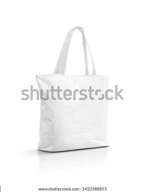 blank white tote bags