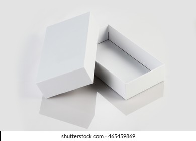 Blank White Card Board Box For Mockup