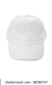 Blank White Hat Isolated On A White Background