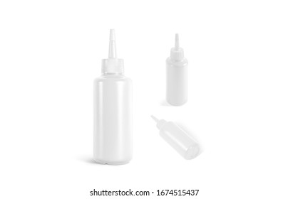 16oz R SODIAL Medium-Sized Plastic Sauce Squeezer Bottle Dispenser 