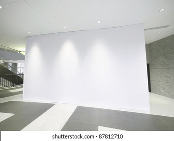Blank white wall