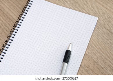 Blank writing pad with a pen / writing pad