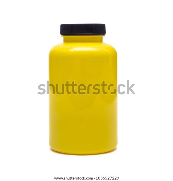 Download Blank Yellow Bottle Sports Nutrition Isolated Stock Photo Edit Now 1036527229 PSD Mockup Templates