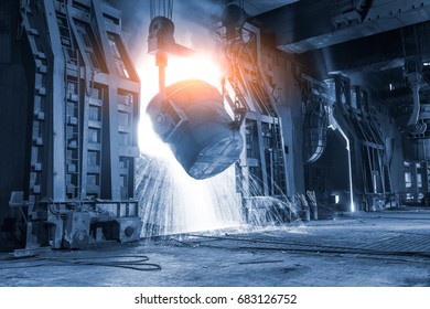 Blast Furnace Smelting Liquid Steel In Steel Mills