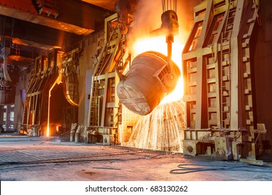 Blast furnace smelting liquid steel in steel mills - Powered by Shutterstock