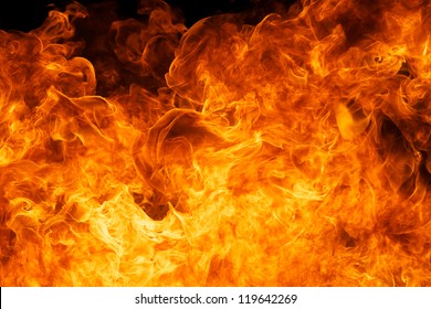 blaze fire flame texture background - Shutterstock ID 119642269