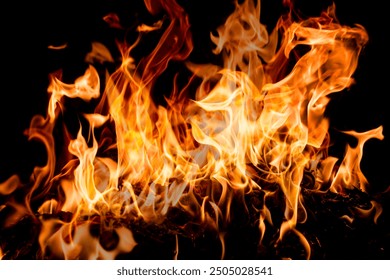 Blaze fire flame texture background. Fire sparks background. Abstract fire flame texture for banner background. Fire flame texture.