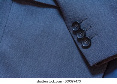 Blazer Closeup Texture Detail Textile Blue Tuxedo Suit Professio