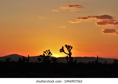 Blazing Summer Sunset In The High Desert Of CA