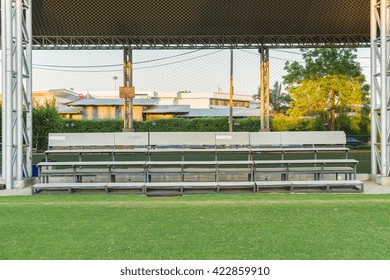 Bleacher In The Soccer Field