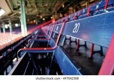 Bleachers In A Baseball Park