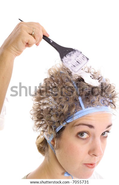 Bleaching Hair Bleach Upclose Stock Photo Edit Now 7055731