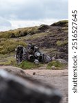 Bleaklow crash site, Peak District. Features the wreckage of a USAF B-29 Superfortress from 1948. A poignant memorial in a rugged, windswept landscape, popular with hikers and history enthusiasts.