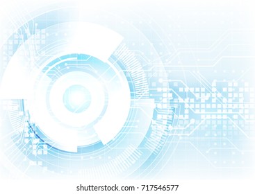 blending blue in white hitech digital abstract background, futuristic technology revolution design concept, website vector background illustration - Shutterstock ID 717546577
