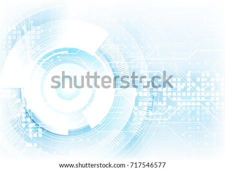 blending blue in white hitech digital abstract background, futuristic technology revolution design concept, website vector background illustration