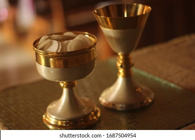 Blessed Sacrament And Blessed Wine 