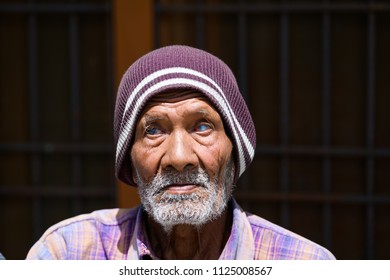 A Blind Old Man , People Of Pithoragarh, Uttrakhand , India. Picture Date 17 June 2018 